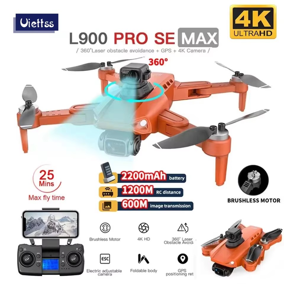 Drone Kit Vtol - L900 pro/se/max drone 4k profissional com