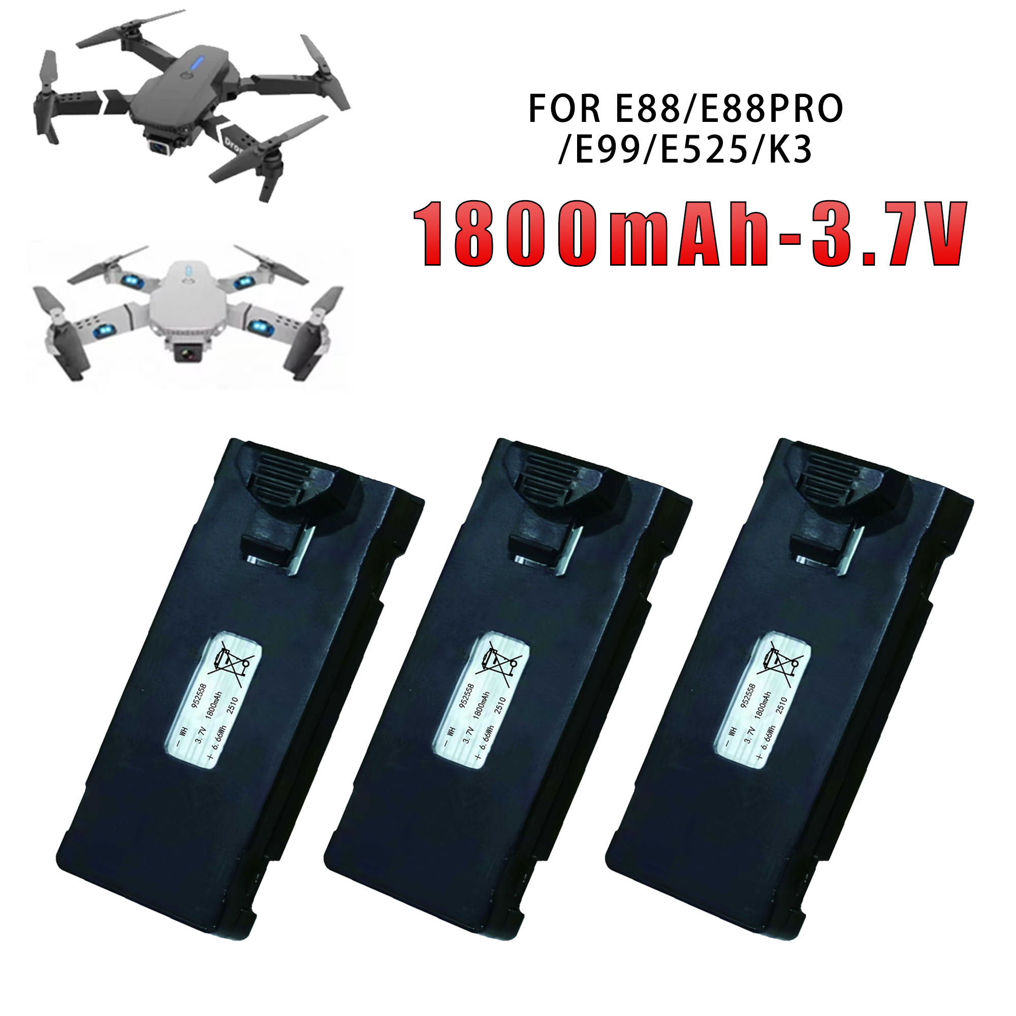 Eachine Drone E58 - Bateria Universal Original de Fábrica E88