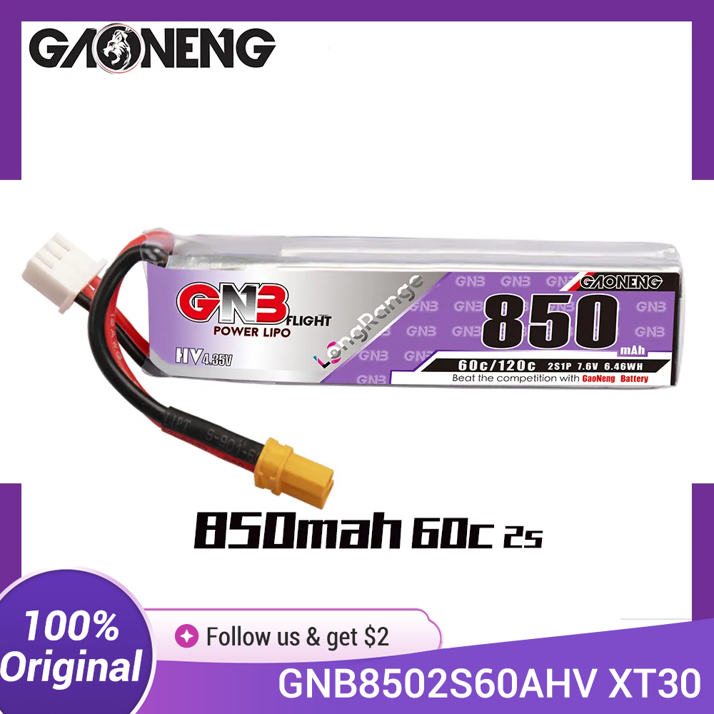 GAONENG GNB LiPo Bateria 850mA - Drone Kit Racing avaliação e preço